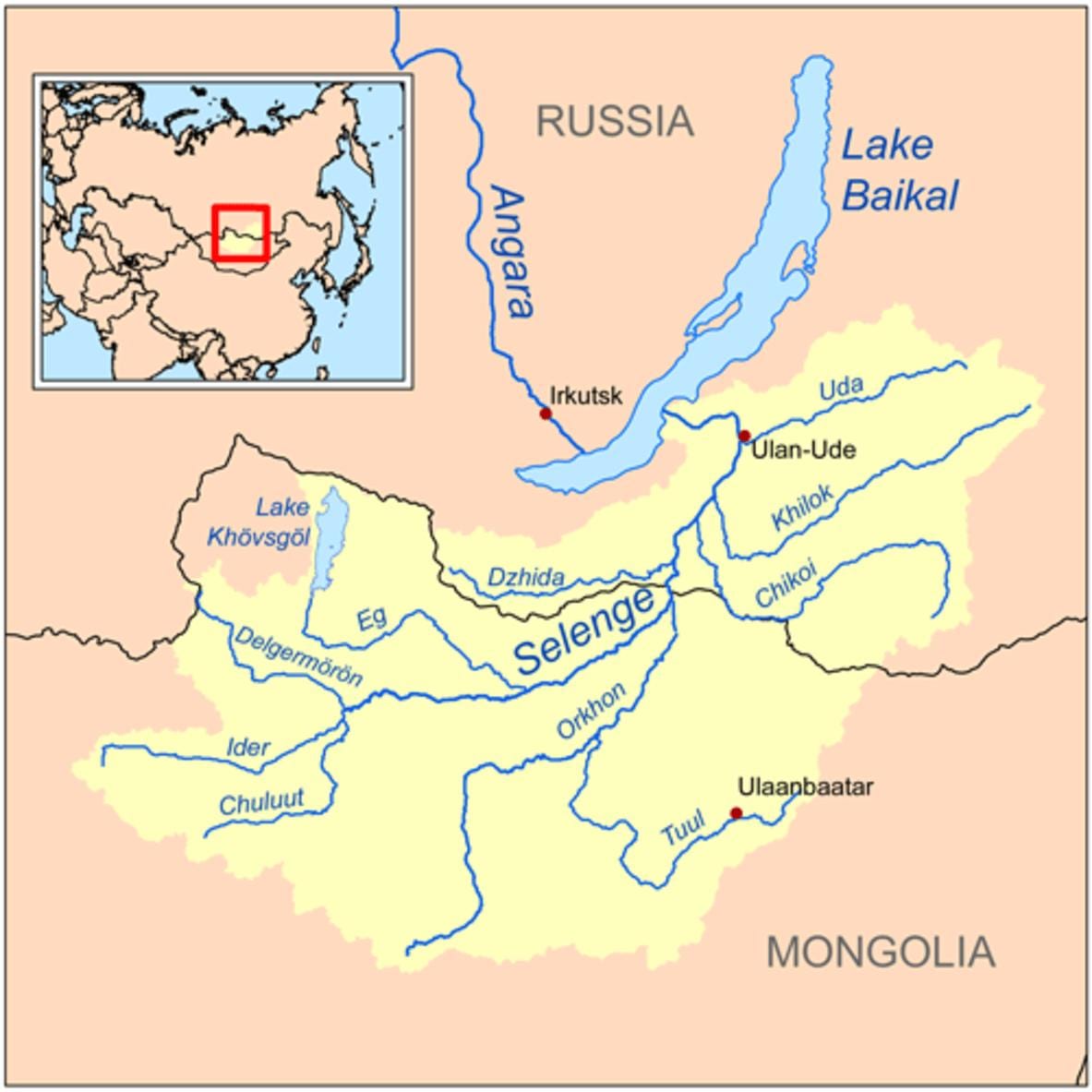 地图蒙古河