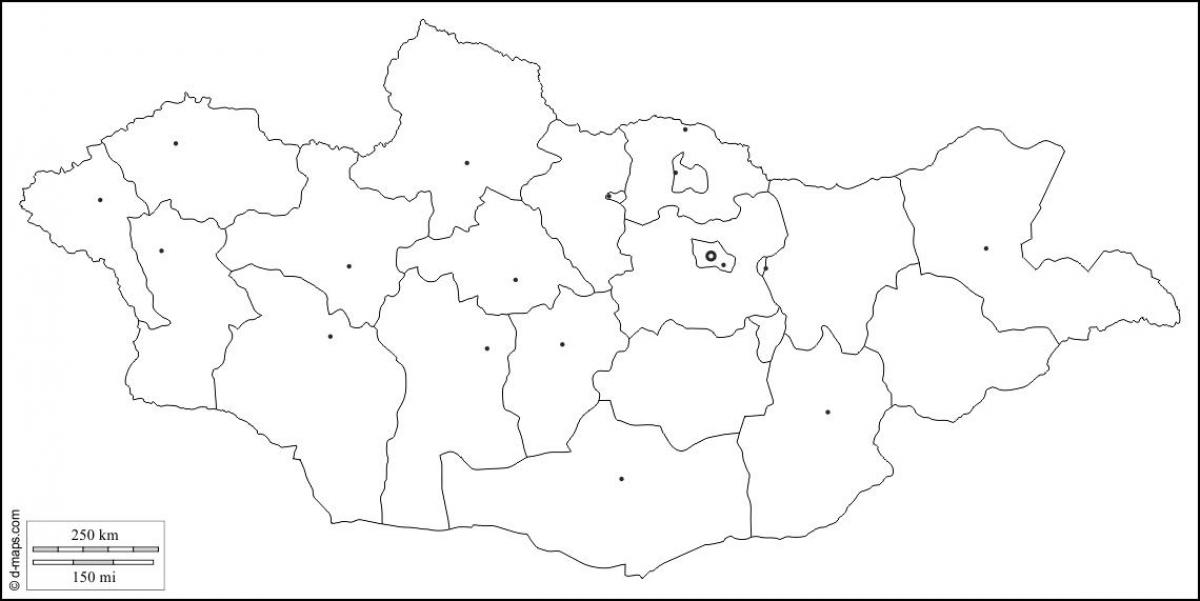 空白的地图蒙古