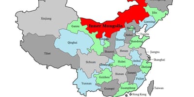 地图蒙古地区